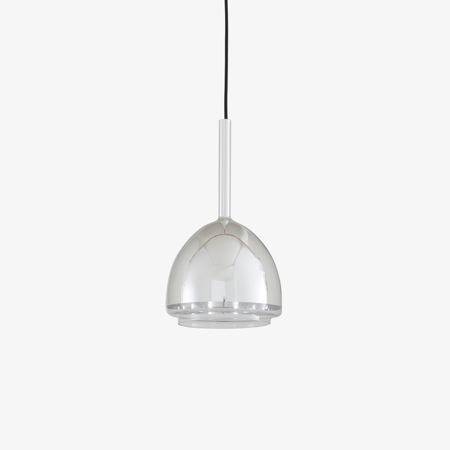 Chrome Bell - Suspended Ceiling Light, 1 Cable