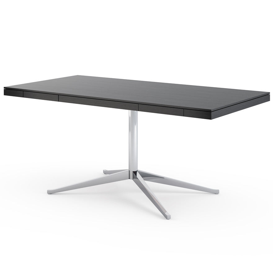 Florence Knoll Table Desk - Rectangular Wood Writing Desk with Drawer
