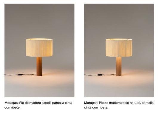 MORAGAS - LED Sapele wood table lamp