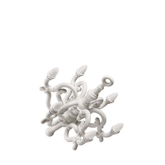 Fallen Chandelier M wireless rechargeable lamp by Qeeboo #White