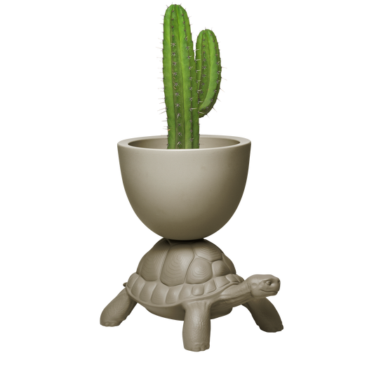 Turtle Carry Planter and Champagne Cooler by Qeeboo