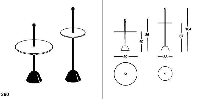 SERVOMUTO - Laminate side table