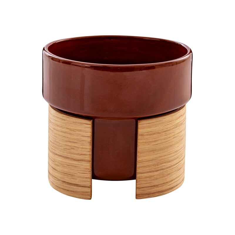 Warm latte cup 4 dl by Tonfisk Design #brown - oak #