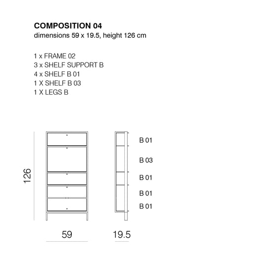 SHTEF - Freestanding aluminium bookcase (Request Info)