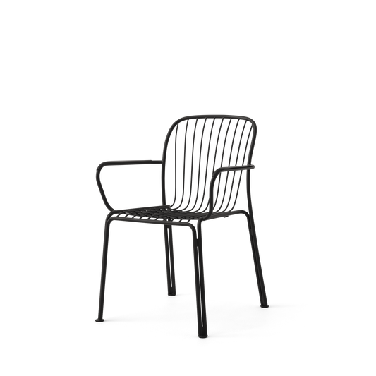 Thorvald SC95 Dining Chair With Armrest by &tradition #Warm Black