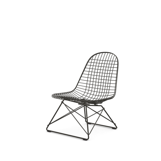 Wire Chair Lkr (Without Upholstery) by Vitra #powder-coated basic dark (smooth)