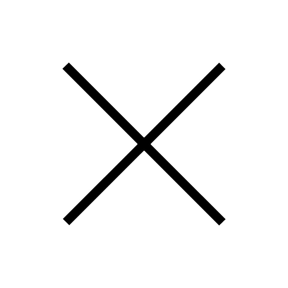 Alphabet of Light Mini - Uppercase - Letter X Wall Lamp by Artemide