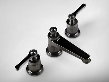 VENTI20 - 3 hole countertop metal washbasin mixer by Gessi