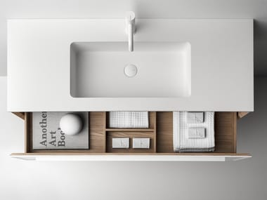 7.0 - Wall-mounted vanity unit with drawers by Falper