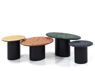 ANTILLES - Oval marble coffee table by Wittmann