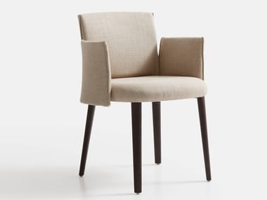 AYRA - Fabric chair with armrests by Lema