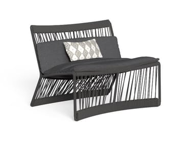 CLIFF - Upholstered fabric garden armchair by Talenti