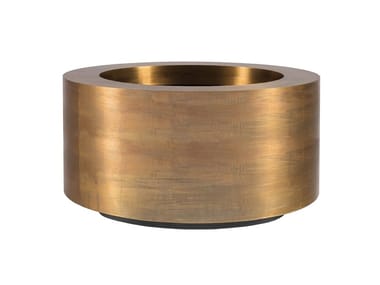 CUPRUM - Round brass planter by Royal Botania
