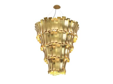 ETTA CHANDELIER - Brass pendant lamp by Delightfull