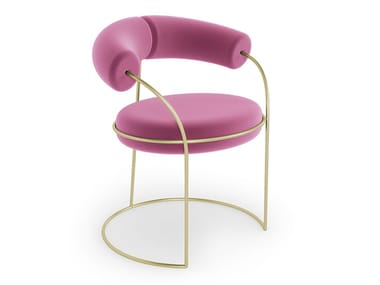ROXY - Brass chair with armrests by Essential Home