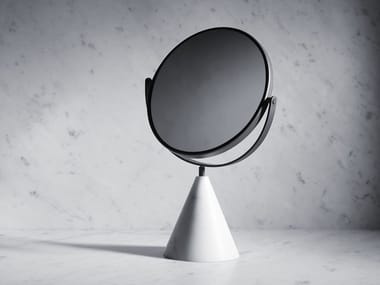 FONTANE BIANCHE - Table-top round mirror by Salvatori