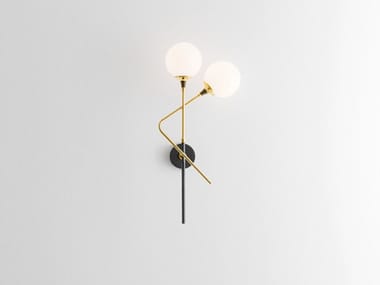 GALASSIA - Wall lamp in glass and metal with fixed arm by Stilnovo
