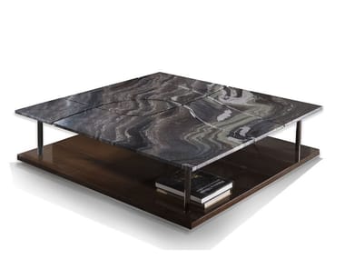 RACHEL - Marble coffee table by Longhi
