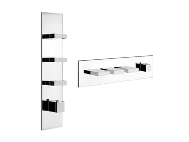 RETTANGOLO WELLNESS - 4 hole thermostatic brass shower mixer by Gessi