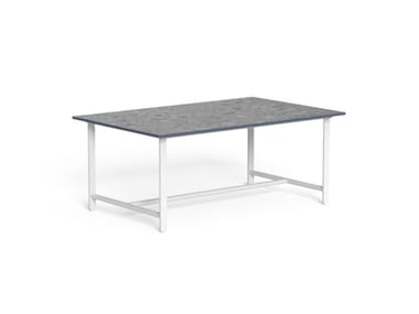 RIVIERA - Rectangular porcelain stoneware garden side table by Talenti