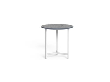 RIVIERA - Round porcelain stoneware garden side table by Talenti