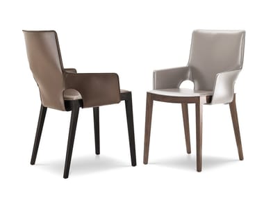 SHU - Tanned leather chair by I 4 Mariani