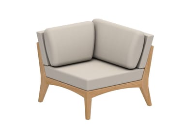 ZENHIT LOUNGE - Corner modular fabric garden armchair by Royal Botania