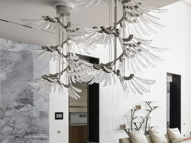 ANGEL - Venetian crystal pendant lamp by Barovier&Toso