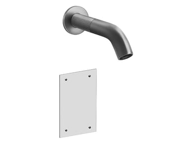 CESELLO - Wall-mounted electronic stainless steel washbasin tap by Gessi