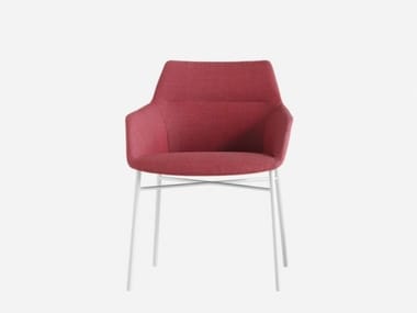 DUNAS XS - Fabric chair with armrests by Inclass