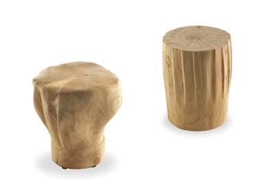 CHEF ONE ? COOK ONE - Low solid cedar wood stool by Riva 1920