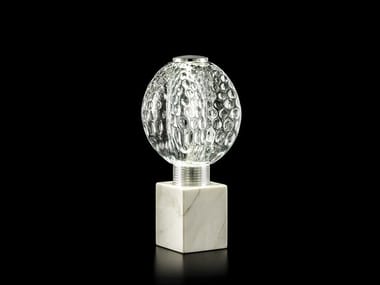 COLLIER T1800/LP5 - LED glass table lamp with marble base by Italamp