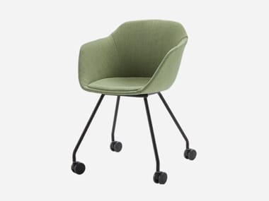 TAIA - Fabric training chair with armrests by Inclass