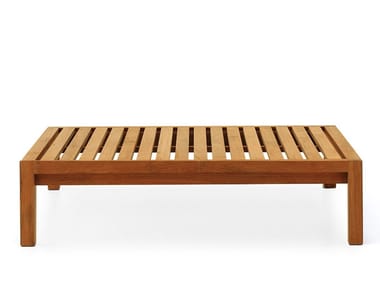 NETWORK 029 - Rectangular teak garden side table by RODA