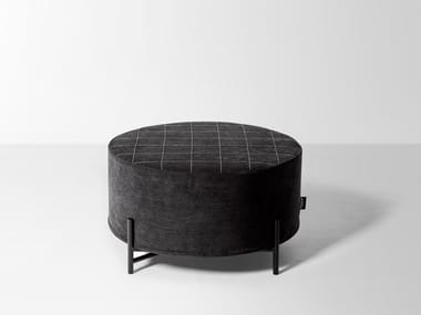 PAESAGGI SOSPESI - Upholstered fabric pouf with removable lining by Antonio Lupi Design