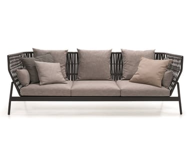 PIPER 103 - 3 seater polyester garden sofa by RODA