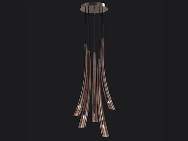 PULSA 439 - Blown glass pendant lamp by Italamp