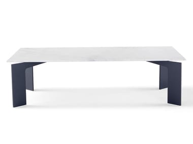 RANGE - Rectangular marble coffee table by Amura