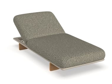 MILOS - Recliner fabric sun lounger by Vondom