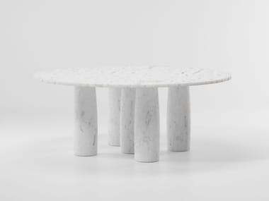 IL COLONNATO - Round marble dining table by Kettal