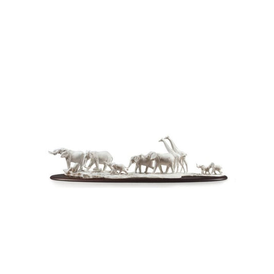 African Savannah Wild Animals Sculpture by Lladró #White