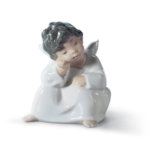 Angel Thinking Figurine by Lladró