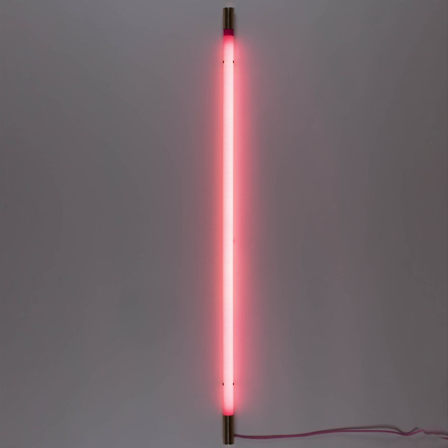 LED Floor/Wall Lamp Linea Golden End by Seletti #Pink