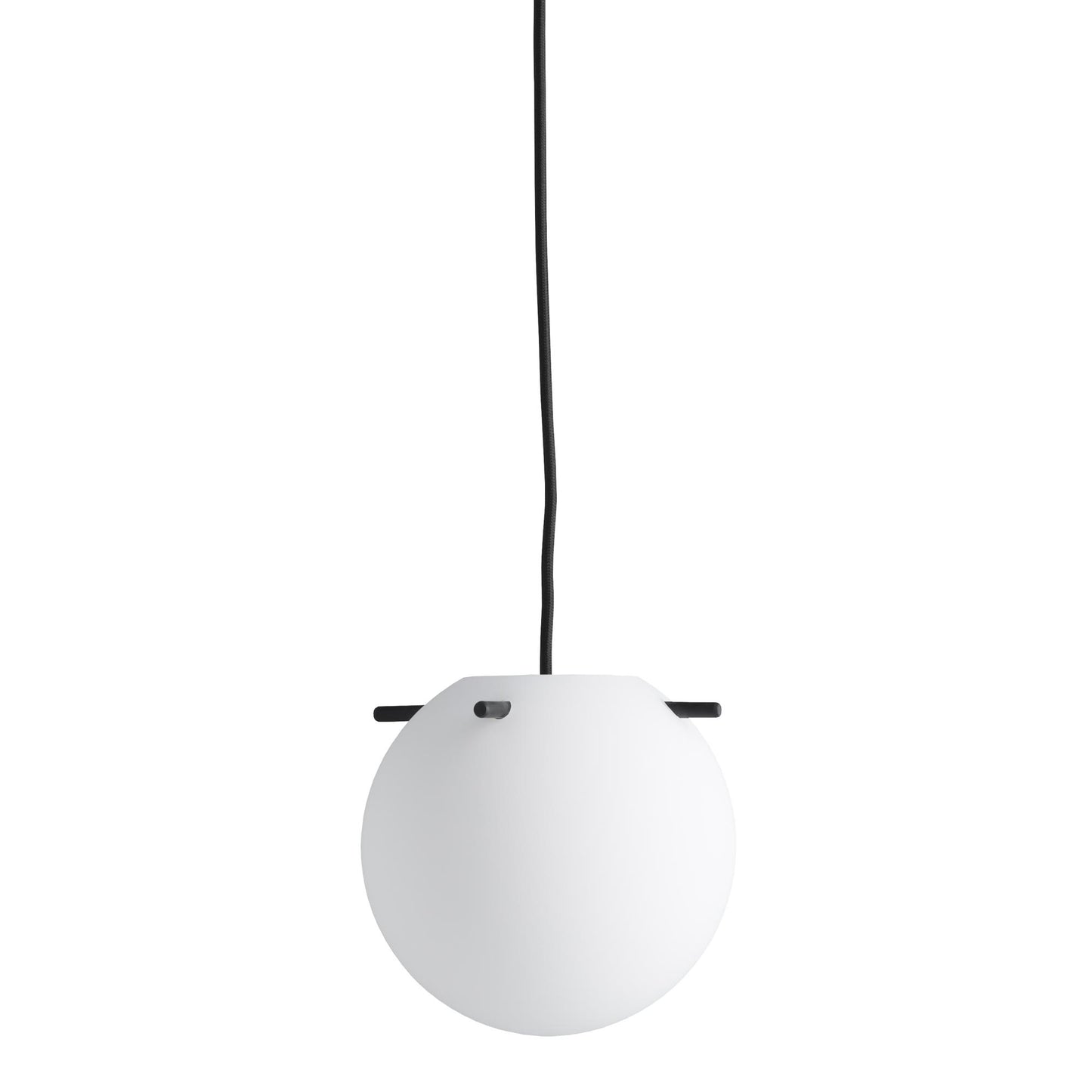 Koi Pendant Lamp Ø19 by Frandsen #Opal White/ Black Sticks