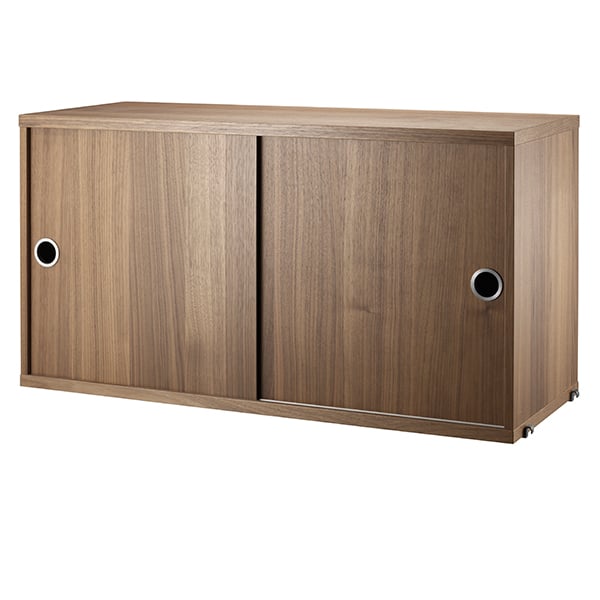 String cabinet by String Furniture #78 x 30 cm, walnut #