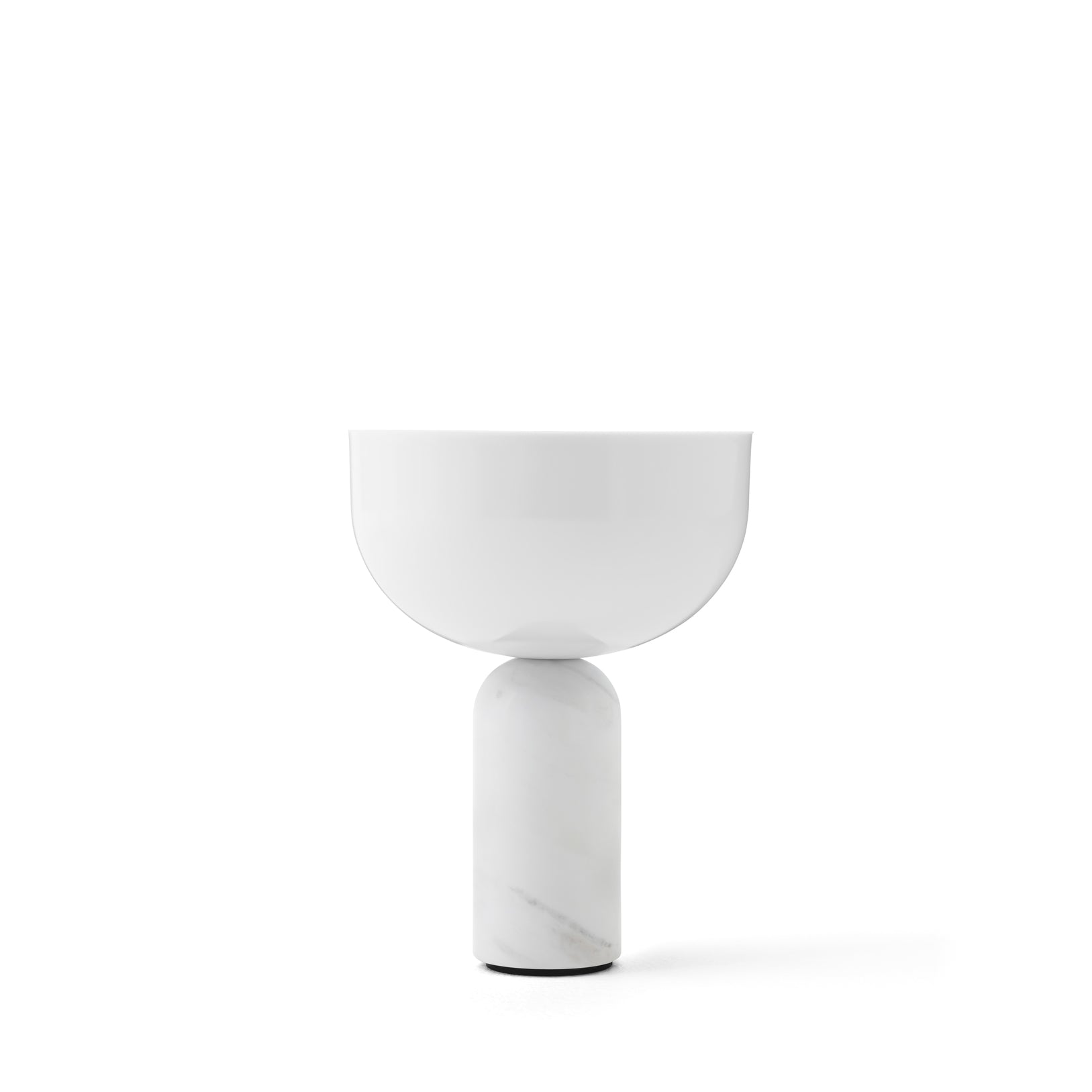Kizu Portable Table Lamp by New Works #White Marble w. White Acrylic
