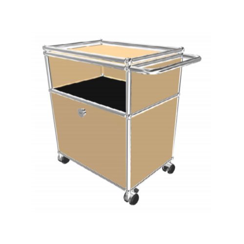 1x2 Modular Metal Sideboard with 1 bottom door & 3 pannels [W500XD350XH(350+175)]