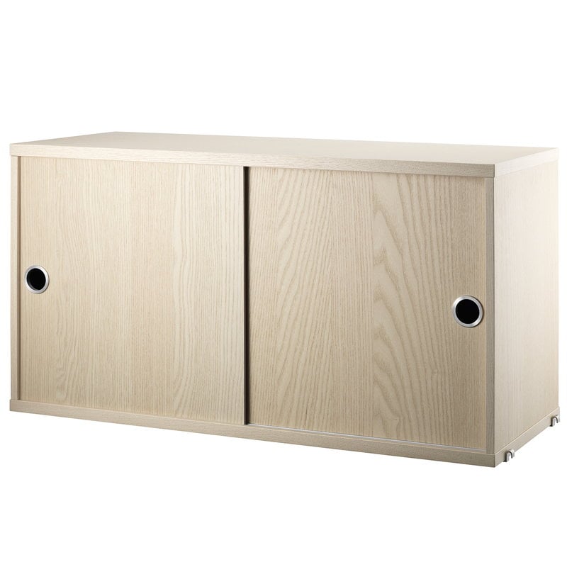 String cabinet by String Furniture #78 x 30 cm, ash #