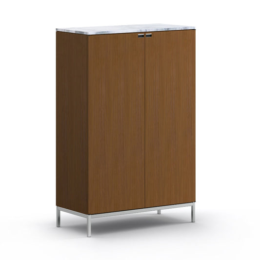 Florence Knoll Vertical - Wood Storage with Door (Request for Quote)