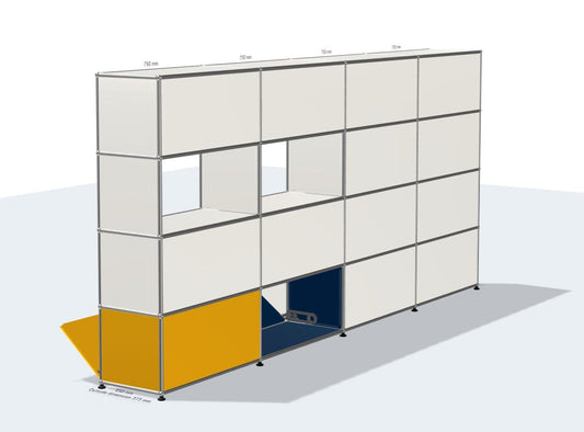 [Custom] 4x4 module sideboard (3 doors) [W(750+750+750+750)XD350XH(350+350+350+350]